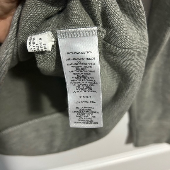 Vineyard Vines Gray 1/4 Zip Sweater - Picture 4 of 4